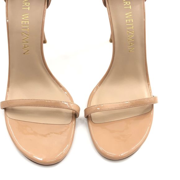 Stuart Weitzman Nudistsong Heel in Adobe